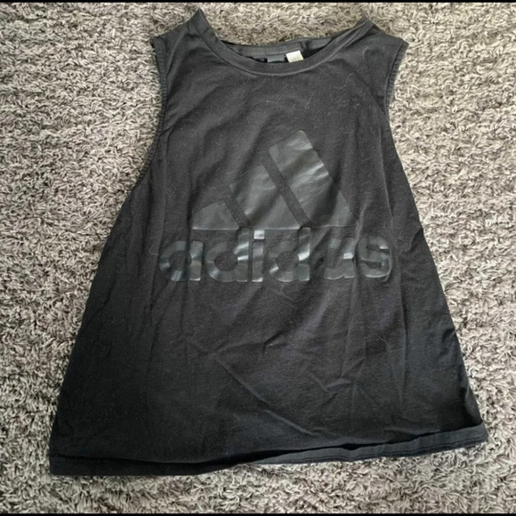 adidas Tops - ADIDAS all black tank top with logo